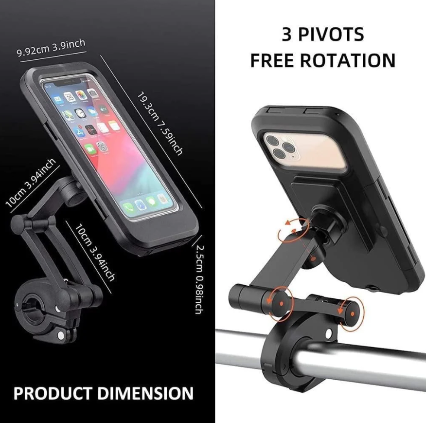 Support de téléphone portable réglable pour moto et vélo